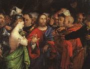Lorenzo Lotto Christ and the Adulteress oil painting reproduction